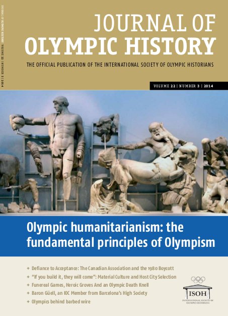 Cover Journal of Olympic History